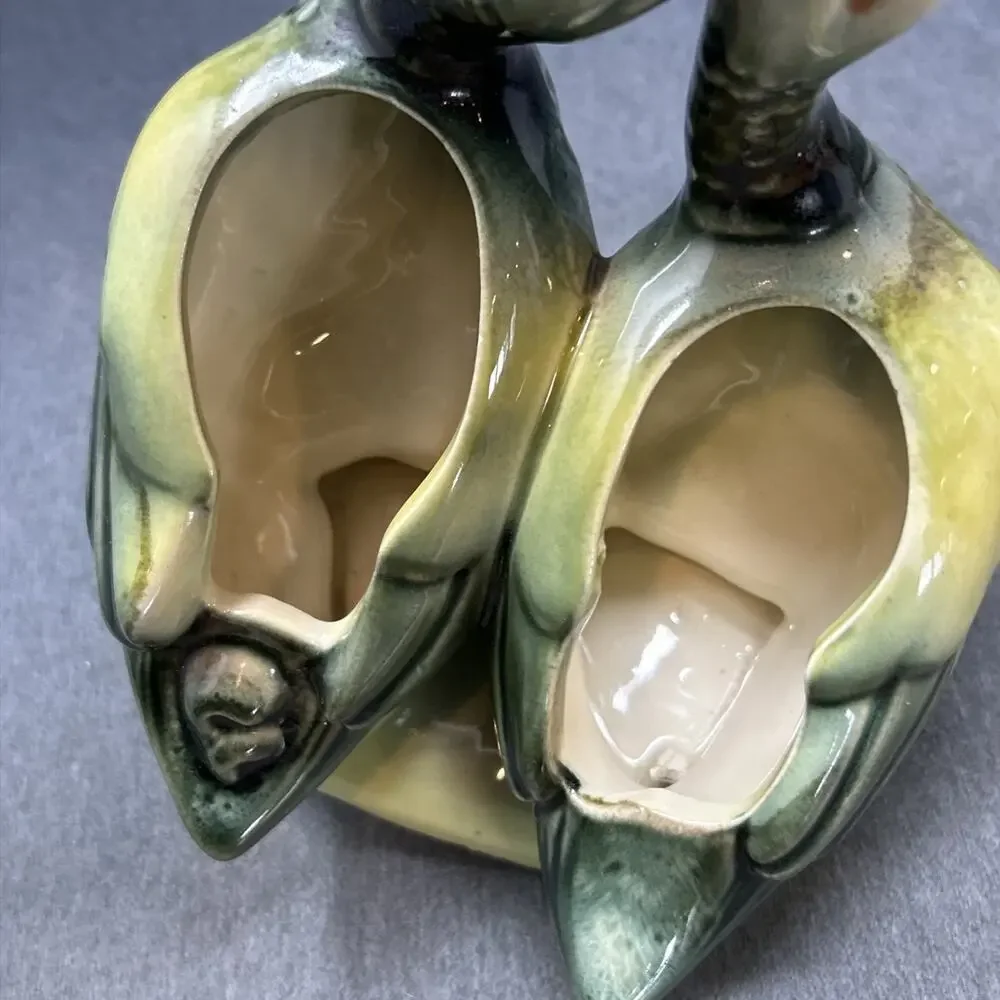 Vintage Hull Pottery Double Duck Planter Mid Century Ceramic Planter Decor READ